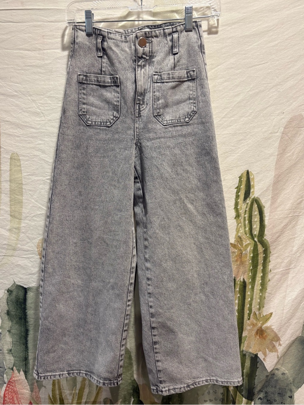Women’s Zara High Rise Wide Leg Jeans 🌵0